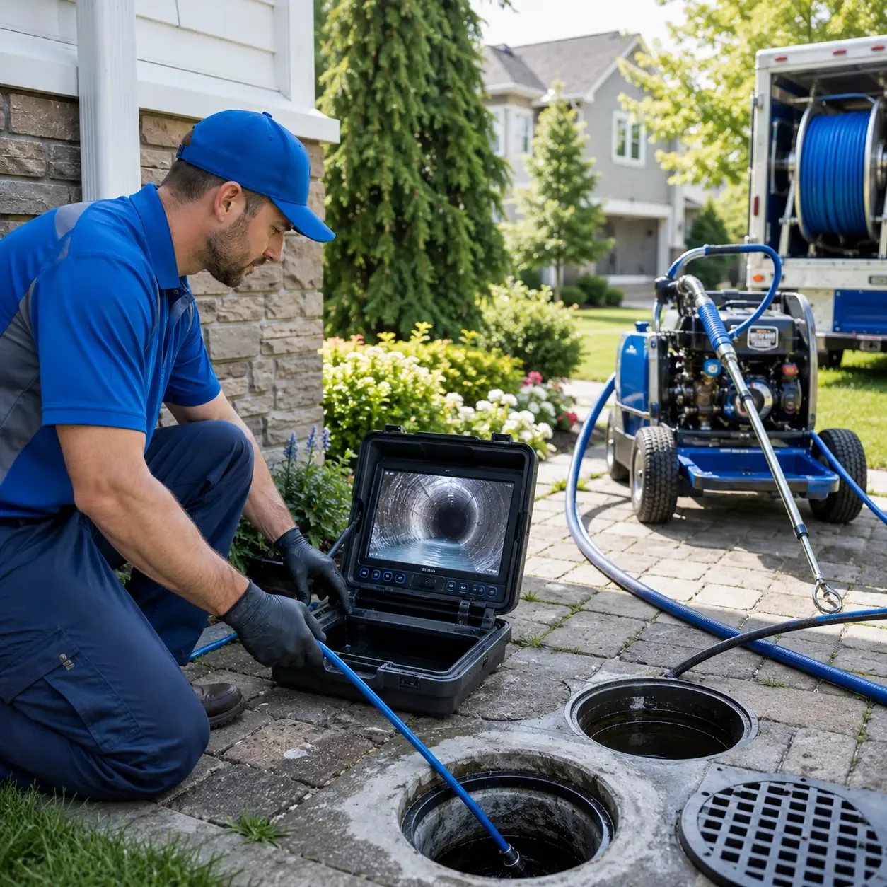 Outdoor drain cleaning professionals serving Midland, PA
