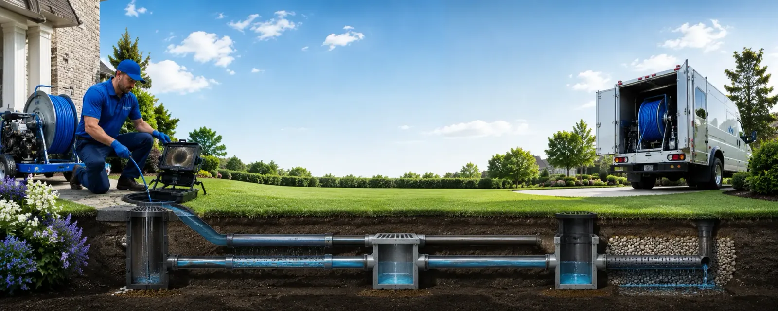 Outdoor drain cleaning information for Midland, PA